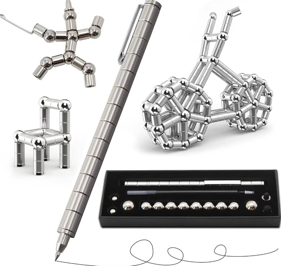 Magnetic anti-stress pen